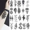 Temporary Small Fresh Black Tattoo Stickers Waterproof Long Lasting Tattoo Stickers Arm Leg Chest Body Art Tattoo