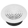 Rotatable Round Vent Cover Replacement Adjustable Air Exhaust Cover for Bathroom Kitchen 6in