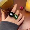 Adorable Coal Ball Plush Ring for Girlfriend - Cute and Fun Index Finger Accessory for Autumn and Winter