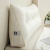 Triangular Headboard Pillow Bed Wedge Pillow with Side Pocket Headboard Back And Waist Support Cushion for Daybed Reading Relaxing