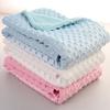 76*102cm Cute Infant Baby Warm Double Layer Blankets Swaddle Bathing Towels