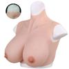 Realistic Breasts Cotton High Neck B Cup - CrossGearX - Prosthetics