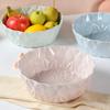 Houseware Fruit Plate Creative Ins Style Simple New Year Fruit Plate Imitation Porcelain Light Luxury Solid Color Fruit Plate