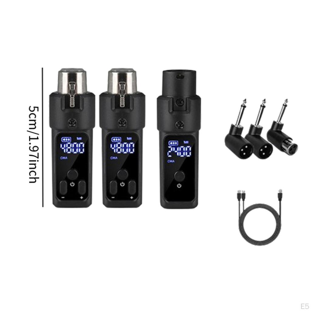 Microphone System with Transmitter And Receiver, 30M Range Rechargeable