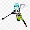 Sao Sinon Kirito Iron On Patches For Clothing Applique Stickers On Clothes Heat-Sensitive Custom Patch