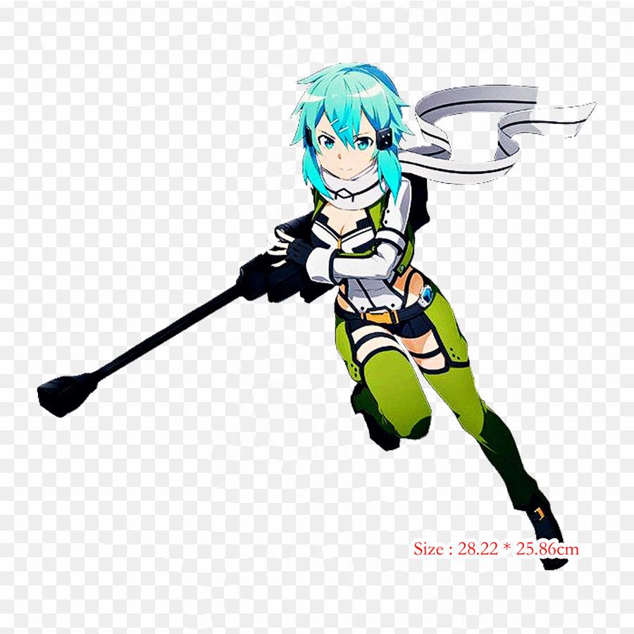Sao Sinon Kirito Iron On Patches For Clothing Applique Stickers On Clothes Heat-Sensitive Custom Patch