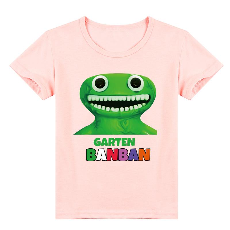 Garten of Banban Casual T-shirts Unisex Summer Children's Sports Clothes Toddler Kids Short Sleeves Cartoon Printed Tees Tops Baby Boys Grils