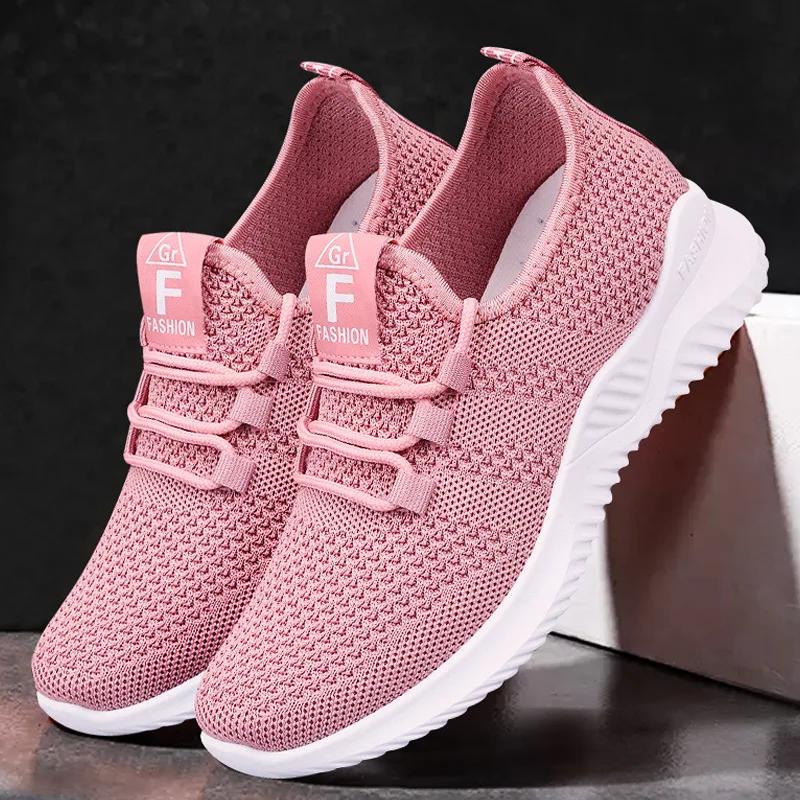 2024 Sports Running Shoes Women's Mesh Breathable Walking Women's Sports Shoes Comfortable and Fashionable Casual Sports Shoes