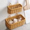 Woven Hanging Basket for Kitchen Storage: Ginger, Garlic, Onion, Egg, Fruit - Imitation Rattan Wall Basket