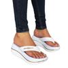 Summer Women's Wedge Heel Thick Bottom Flip Flops Platform Slippers Outdoor Leisure Platform Height Increasing Sandals Plus Size 35-43
