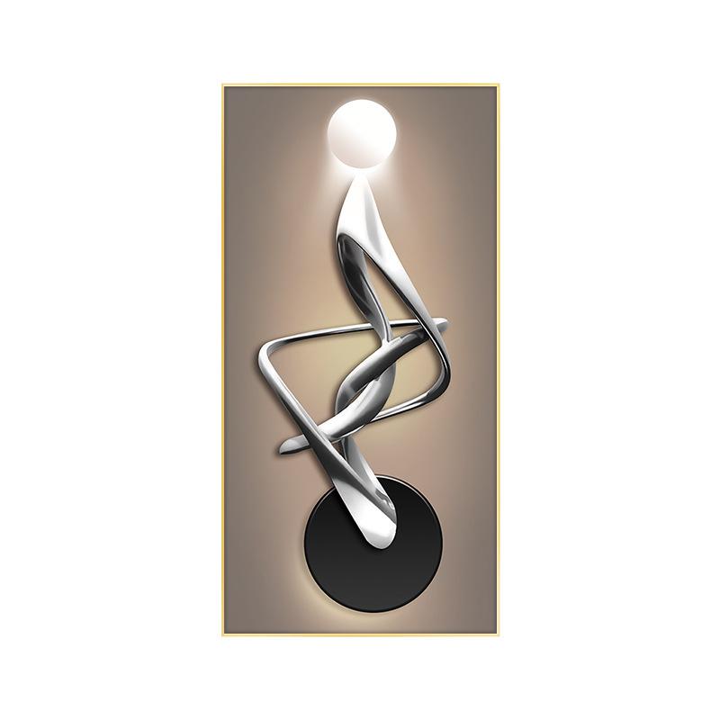 Modern Luxury Statue Canvas Posters and Prints 3D Sculpture Decorative Painting for Porch Interior Room Wall Decoration Wall Art