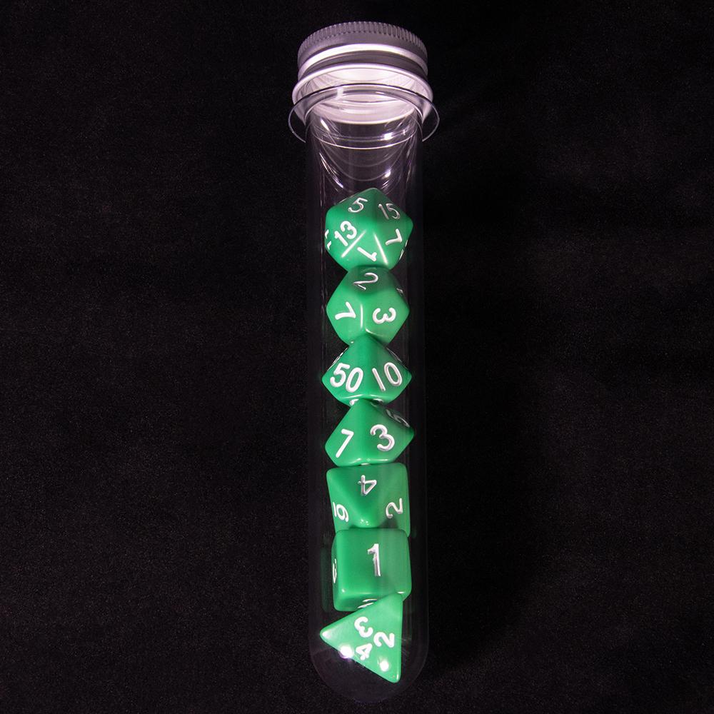 Polyhedral Dice Set 7Pcs Role Playing Game Dice with Tube for Table Board Game RPG D&D