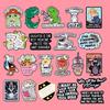 Funny Quotes Enamel Pins Cartoon Animals Goose Cat Brooch Lapel Pin Badge On Backpack Clothing Accessories Fashion Jewelry Gifts