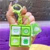 Luminous Mechanical Keyboard Keychain Animal Fingertip Button Key Ring  Fun Gifts