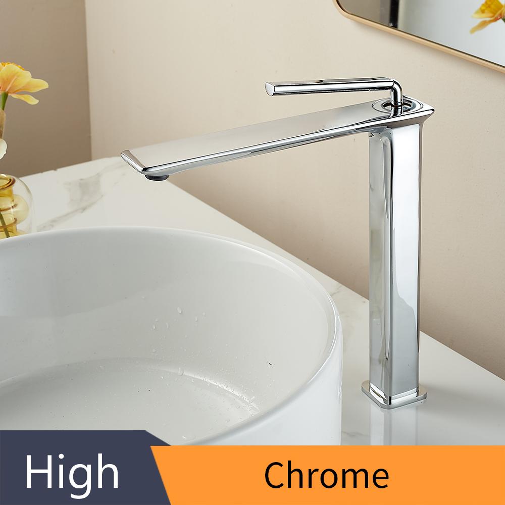 Basin Faucets Modern Black Bathroom Mixer Tap Brass Washbasin Faucet Single Handle Single Hole Elegant Crane For Bathroom 855991