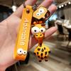 Cartoon Keychain Women Men Zebra Giraffe Keychain Funny Toy Car Accessories Gifts Novelty