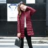 New Down Jacket Women's Lightweight Stand Neck Korean Version Medium Length Slim Fit Oversized Jacket