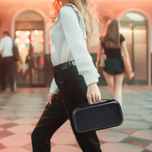 JBL Wireless 2-Mic Wireless Microphone Case/JBL Partybox Handheld Dual Microphone Travel Storage Bag for Receiver, Battery, and Other Accessories - Bl