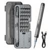 GOSO Electric Precision Screwdriver, Compact 46-in-1 Precision Screwdriver Set, Rechargeable Cordless, Specialized, Quiet, Pen-Type, Forward and Rever