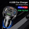 4 Ports Usb Car Charger 48w Quick 15a Fast Charging For Iphone Xiaomi Mi 10 Huawei Mate 40 Mobile Phone Charger Adapter In Car