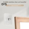 10Pcs Drill Free Adhesive Hooks Strong Load-bearing Waterproof Easy To Install Picture Hangers Wall Mount Screw Hooks