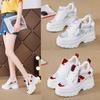 New Summer Women Sneakers Mesh High Platform Trainers White Shoes 9CM Heels Wedges Sandals Breathable Woman Casual Outdoor Shoe