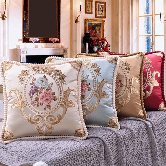 Square Throw Pillow Cover Extra Soft Wear Resistant Washable Non-Fading Decorative Pillowslip Cushion Protector