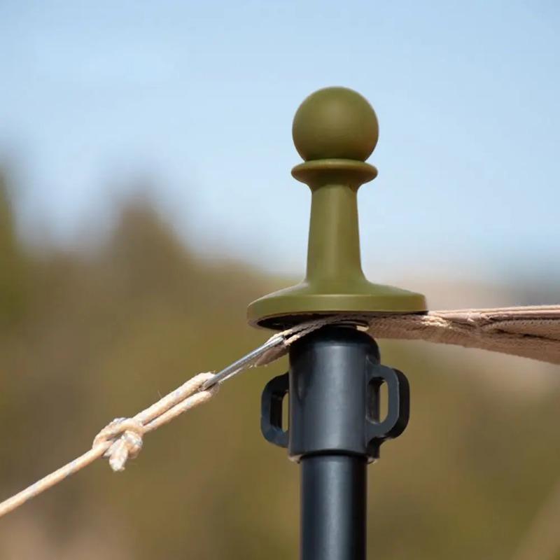 4 Pcs Lightning Proof Cap Camping Tent Pole Awning Rod Support Bar Anti-Thunder Protection Cover Safe Awning Rod Outdoor Tent Hat