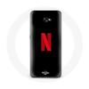 Case for Samsung Galaxy A5 2017 Netflix Logo Red Black Background