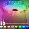 Colorful  Bluetooth Music Speaker Ceiling Light LED Chasing Light Smart Ceiling Light+RGBCW +APP Remote Control