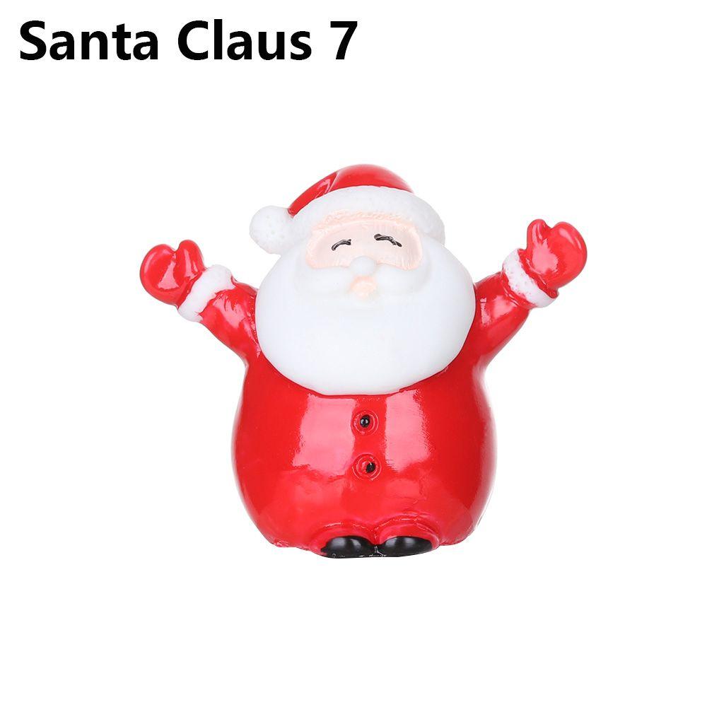 Toys Bonsai Decor Fairy Garden Deer Santa Claus Miniature Snowman Christmas Figurines Xmas Tree