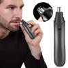 Electric Nose Hair Trimmer Suitable for Nose Hair and Ear Hair Trimmer Waterproof Stainless Steel Head Double-edged Blade Electric Ear Nose Hair Trimm