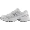 740 Big Kid White Silver Metallic Kids Sneakers GR740WM