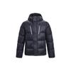 Solid Quilted Hooded Down Jacket Men Outerwear Purple 1375437-558