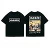 2025 Popular New Style Ins BritishRock Band Oasis Street Shoulder Loose T-shirt for Men and Women The Same Four Season One Piece