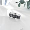 Titanium Steel Does Not Fade, Corrode or Smear Men's Jesus Ring Jewelry