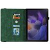 For Samsung Galaxy Tab A11 Case Butterfly Flower Imprint PU Leather Tablet Cover with Card Slots