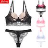 Sexy Push Up Bra Set Lace Panty Set Women Bra Brief Set