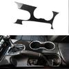 Carbon Fiber Car Interior Control Gear Shift Panel Cover Decorative Sticker Cover Trim Car Styling for Ford Mustang
