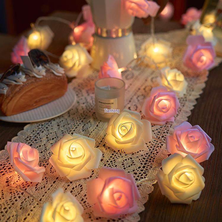 520 Valentine's Day Rose String Lights for Indoor & Girl's Room Decoration Atmosphere