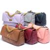 Xiaoxiangfeng Rhombus Chain Bag 19 Cover Bag Cowhide Shoulder Crossbody Portable Leather Women'S Bag