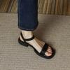 Ladies Summer New Fashion Sandals Women Low Heels Elegant Open Toe Shoes Wear Resistant and Anti Slip Flat Trendy Sandal Mujer