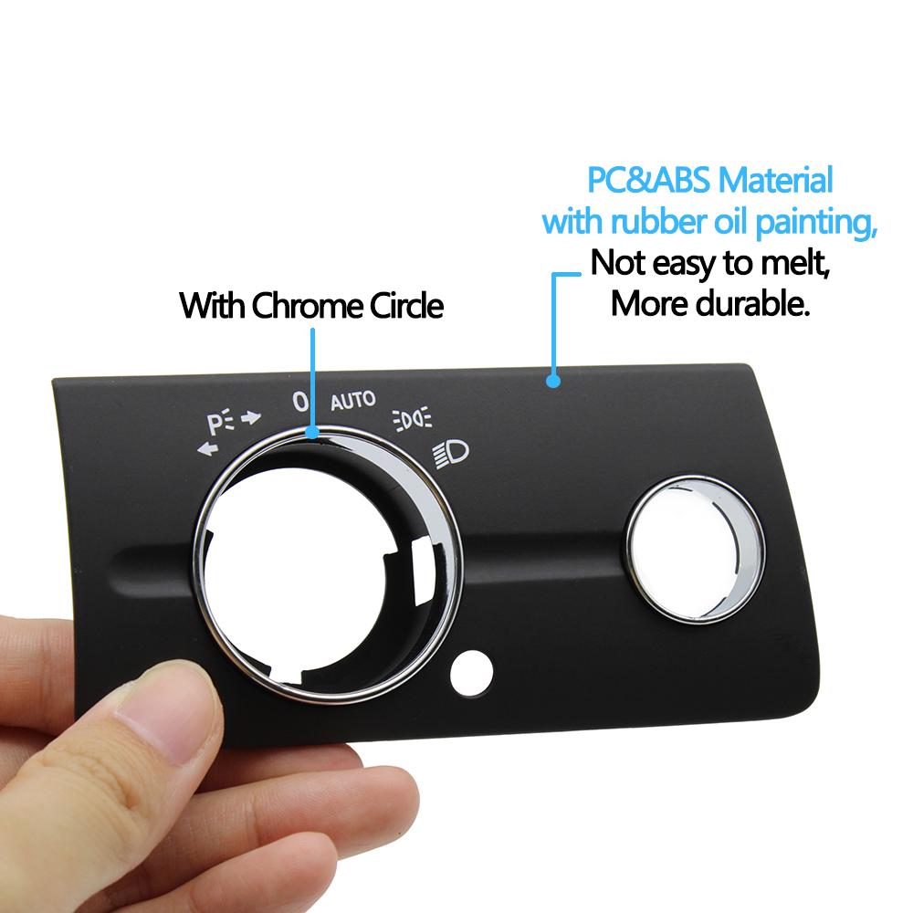 LHD Front Left Dashboard Headlight Lamp Switch Cover Trim Replacement For Mercedes Benz W211 E Class 320 350 550