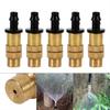 10Pcs/Set Practical Pressure-proof Spray Nozzle Reliable Adjustable Copper Hose Nozzle for Outdoor