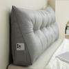 Triangular Headboard Pillow Bed Wedge Pillow with Side Pocket Headboard Back And Waist Support Cushion for Daybed Reading Relaxing