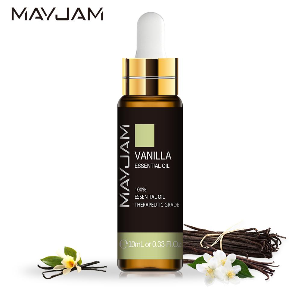 MAYJAM 3/6Pcs 10ML Vanilla Essential Oil Diffuser for Healthy Calming Sterilization Air Fresh Care Body Relieve Floral Fragrance Oil