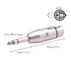 6 Pack 1/4 To XLR 6.35mm Female To XLR Male and 6.35mm Male To XLR Female Adapter Zinc Alloy Stereo