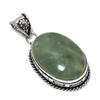 Natural Aquamarine Gemstone Handmade 925 Sterling Silver Pendant 2.05" D9P76