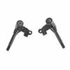Pair Steering Strut Knuckle Spindles 14mm Thread for 50cc 110 150cc Drum Brake Wheel Hub Go Kart