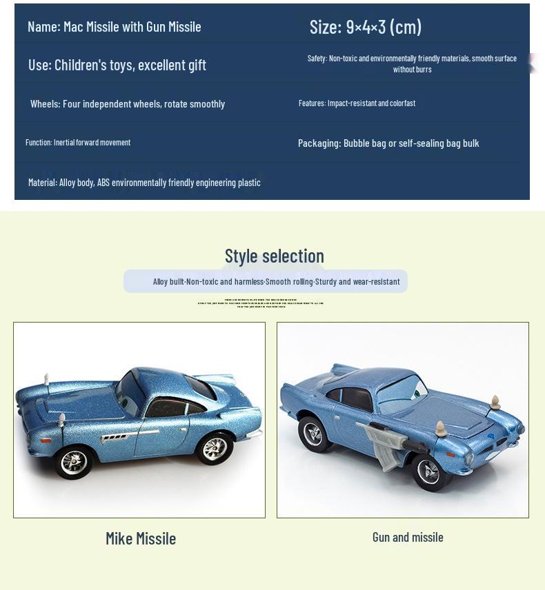 Pixar Racing Cars Lightning Storm Alloy Toy Model